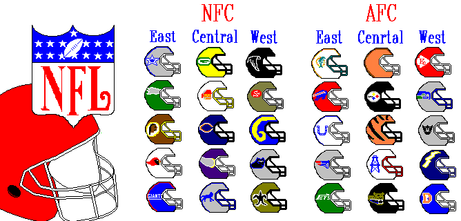 NFL Helmets Bitmap